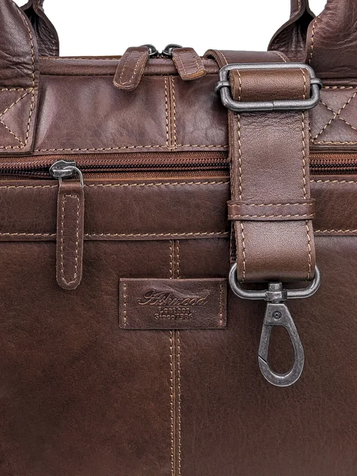 Ashwood Leather Портфель кожаный S-63 Brown, коричневый, фото 5