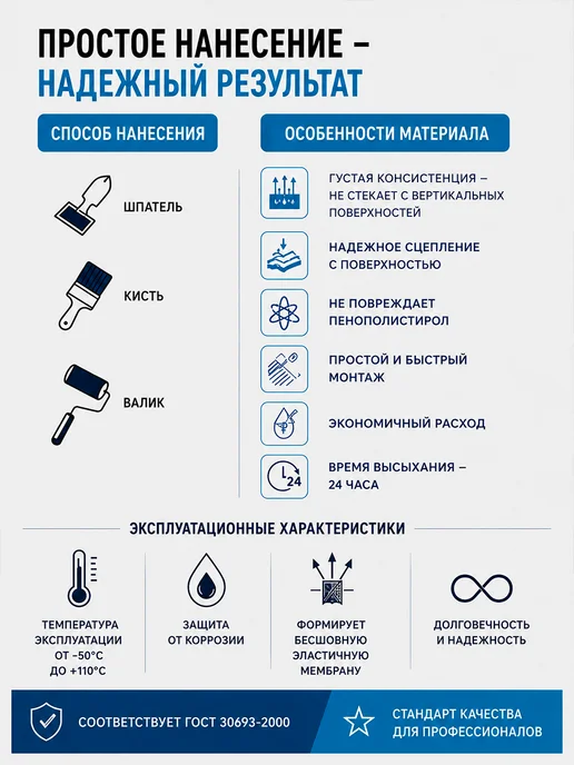 Bitumex Мастика битумная приклеивающая и герметизирующая 5 л, 5 л, фото 4