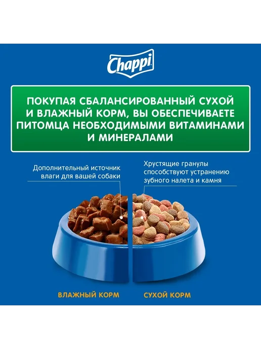 Сухой корм CHAPPI Сытный для собак, мясо, 2,5 кг, фото 5
