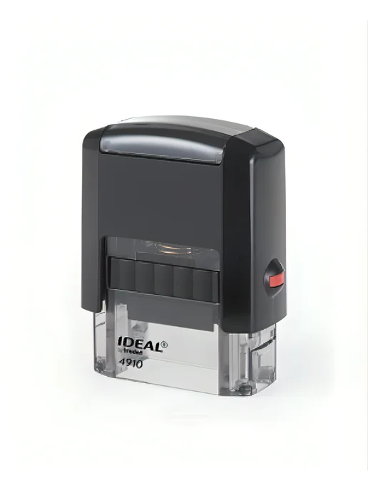IDEAL by Trodat 4910 автоматическая оснастка штампа 26х9мм корпус красная, черный