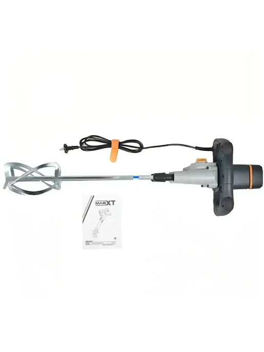 MAXXT Миксер электрический строительный MPM1600-2, серый, фото 2
