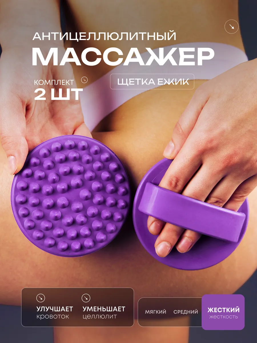 Массажер антицеллюлитный массажная щетка ежик варежка
