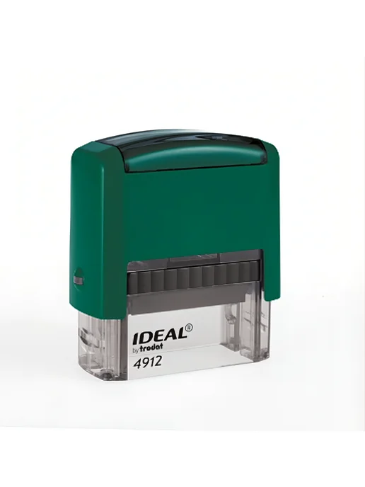 IDEAL by Trodat 4912 автоматическая оснастка 47х18 мм корпус темно-зеленый, зеленый