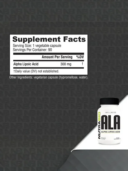 NutraBio Labs Альфа-липоевая кислота 300 мг, 90 капсул, вариант, фото 2