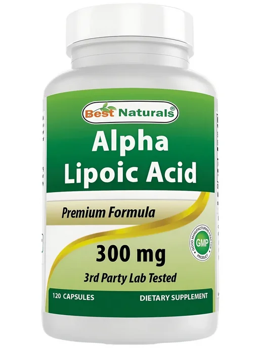 Best Naturals Альфа-липоевая кислота 120 капсул 300 мг, вариант, фото 7
