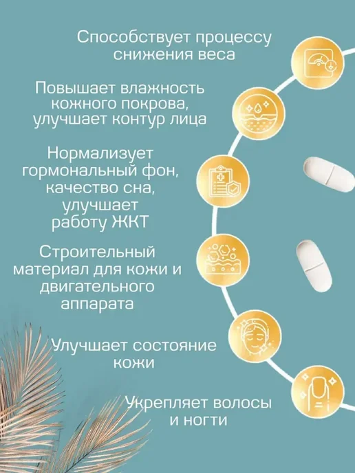 Phytochoice Коллаген Мульти 90 капсул, 170 мл, фото 3