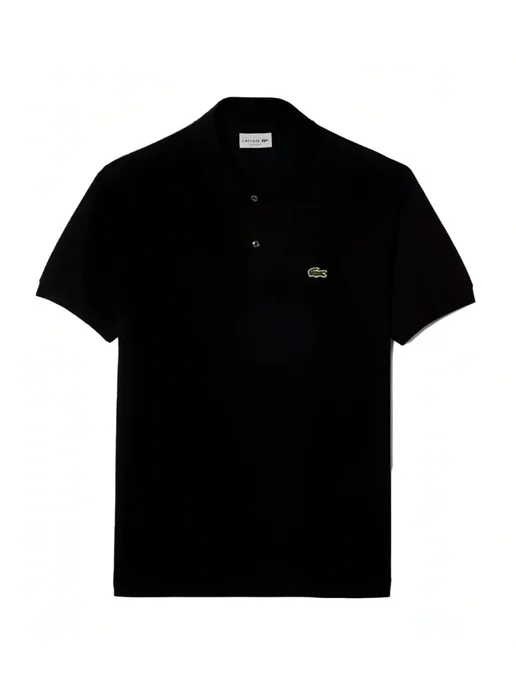 lacoste Поло Лакост с вышивкой крокодил, черный, фото 6