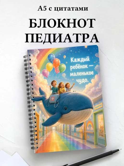 Блокнот педиатра с цитатами