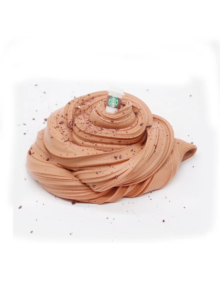 Слайм флаффи с шармом starbucks (slime) кофейный 150 мл