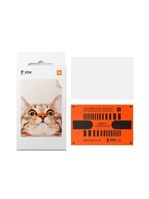 Xiaomi Фотопринтер Portable Photo Printer 1S+Фотобумага 50листов, серый, фото 4