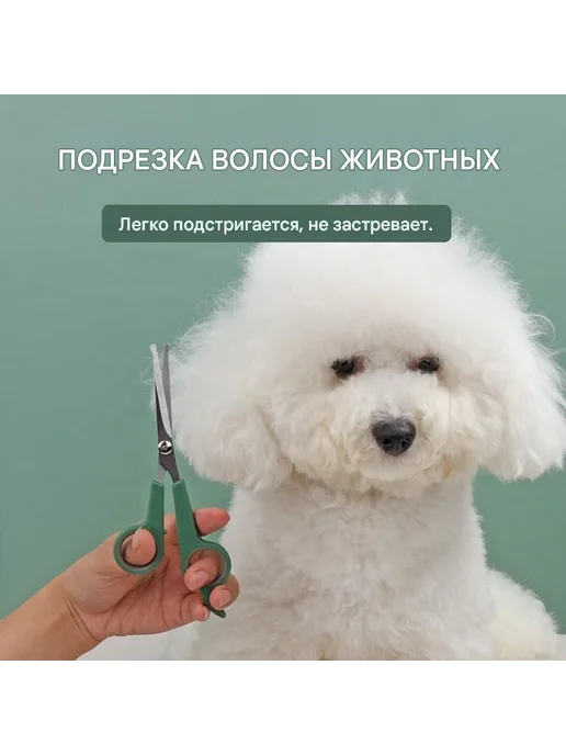 Ножницы груминговые для собак и кошек, нерж. сталь, вариант, фото 3