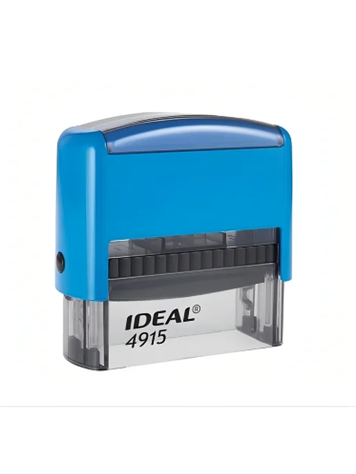 IDEAL by Trodat Оснастка Ideal 4915 70х25 мм черный корпус, 70x25 мм, синий