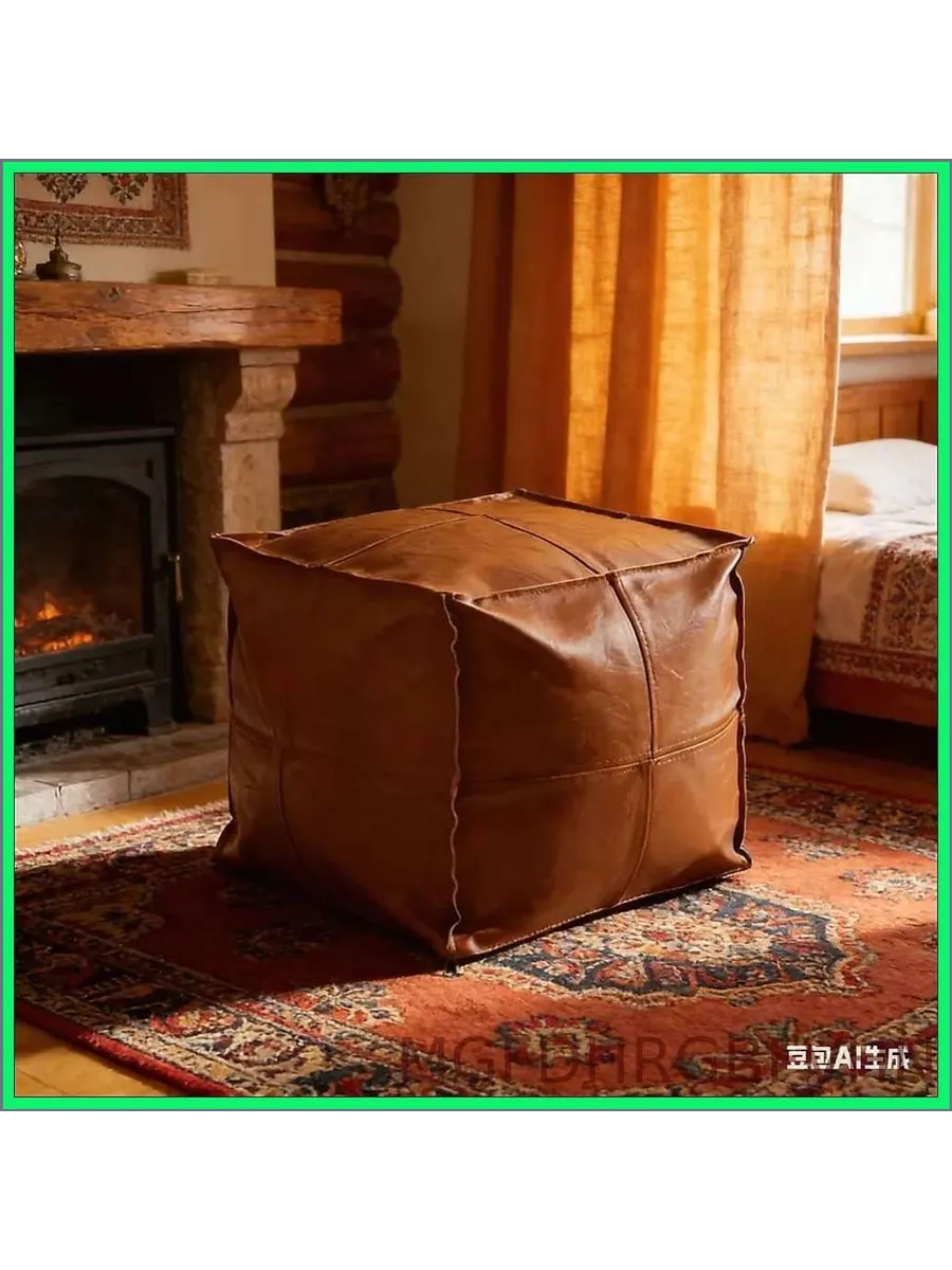 Сундук из искусственной кожи 40x40x40 см