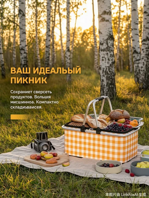 Корзина для пикника на 4 персоны, 1 предмет, вариант