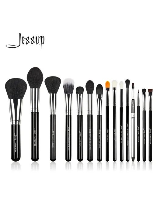 Jessup Набор кистей для макияжа Pro 15 шт, 15 шт, фото 2