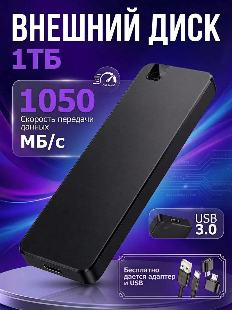 Внешний жесткий диск ssd для пк 1 тб