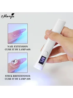 Портативная UV LED-лампа для сушки гель-лака, 3 Вт