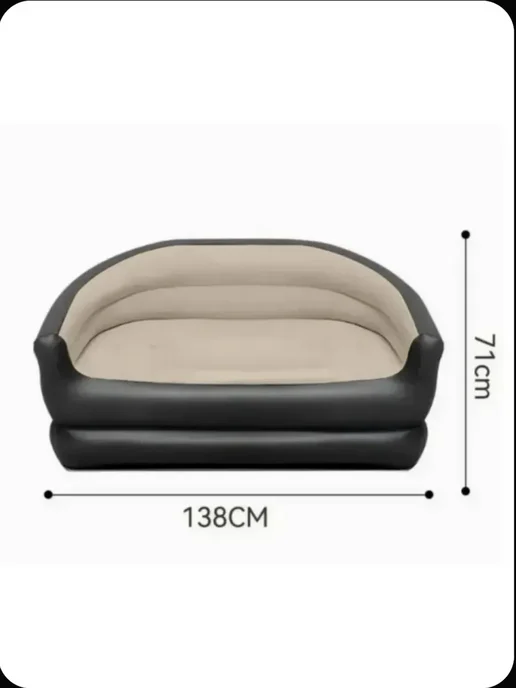HOME IDEAS Надувной диван туристический, черный, фото 5