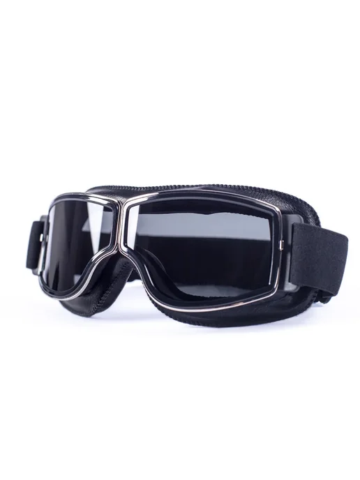 evomosa Мотоциклетные очки винтажные Smoke Lens, черный, фото 2