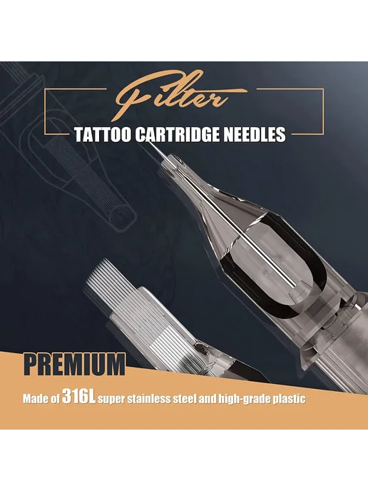 EZ Tattoo Фильтр-картридж иглы для тату liner 0,30 мм 10 шт, 10 шт, фото 4