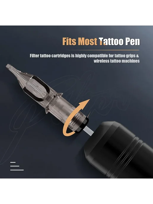 EZ Tattoo Фильтр-картридж иглы Liner 0.30 мм FC-1209M1 10 шт, 10 шт, фото 3
