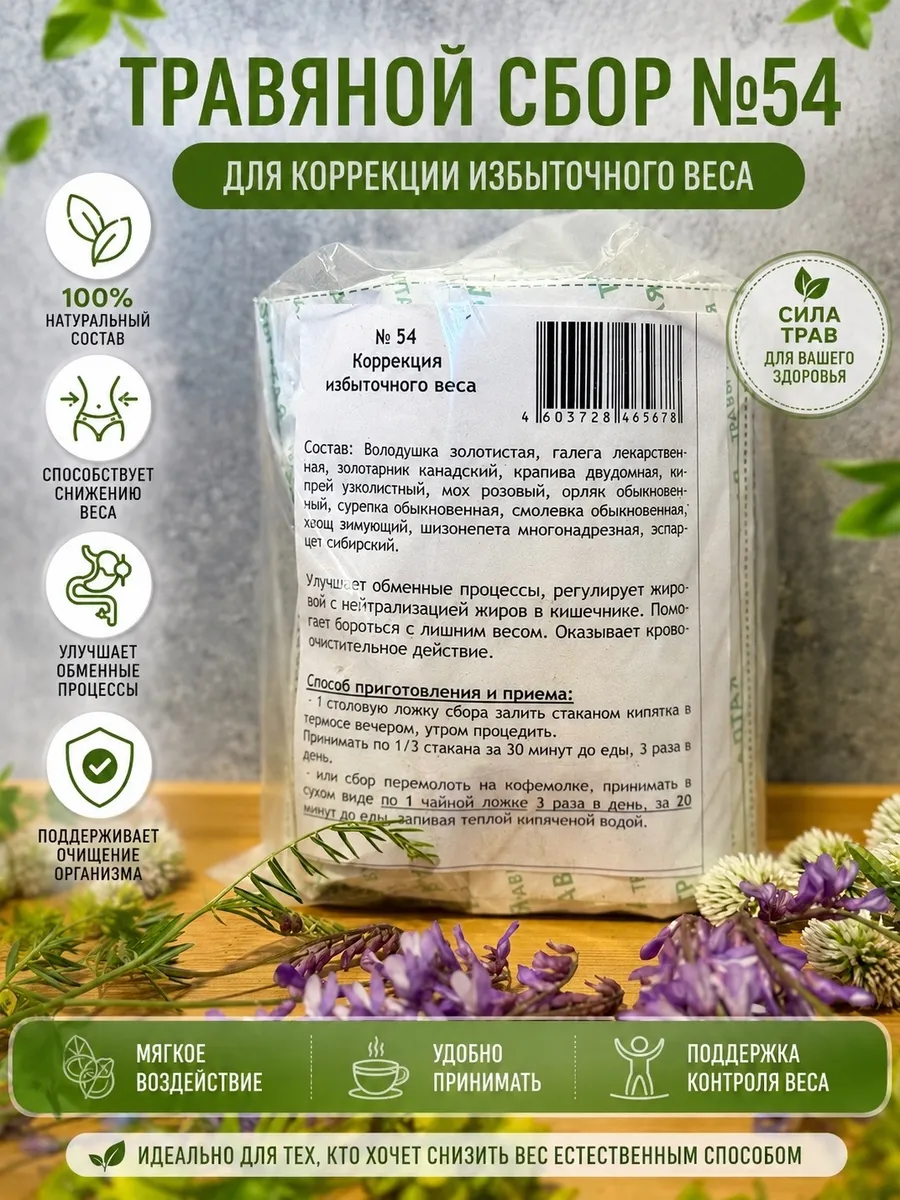 Сбор трав "Коррекция избыточного веса" ФИТОКОМПОЗИЦИЯ