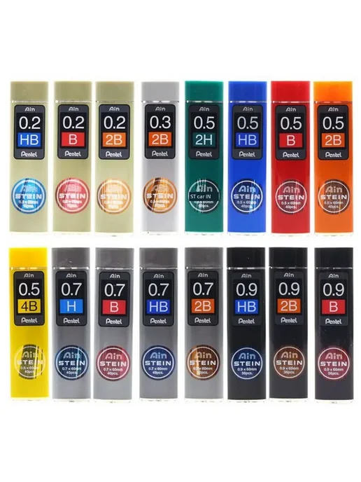 Pentel Стержень Easy Bear 0.5мм HB, белая обложка, белый, фото 2