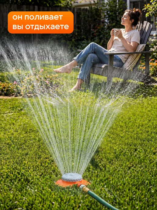 Garden Show Дождеватель, 8 режимов, Серия А, серый, фото 2