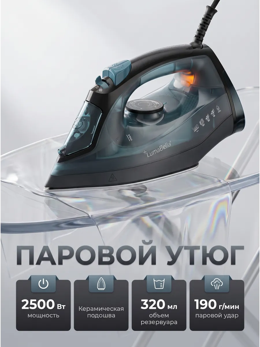 Утюг паровой 2500 Вт для дома