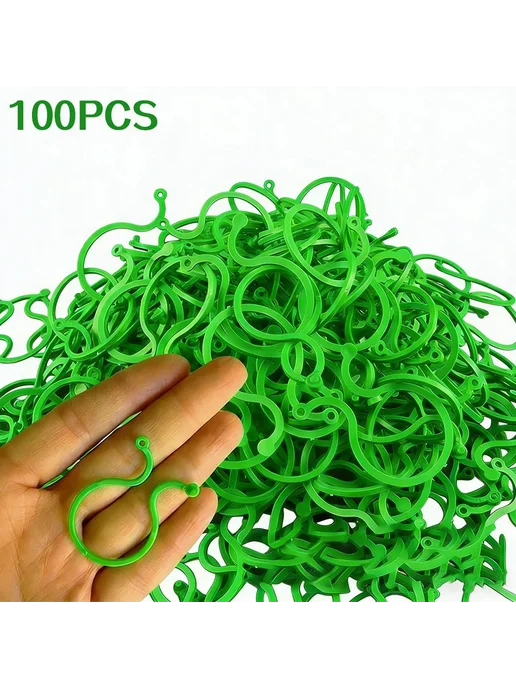 Клипсы для подвязки растений фиксаторы 100 шт, 100 шт, фото 8