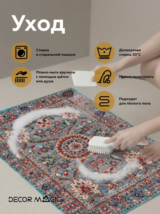 DECOR MAGIC Коврик для ванной RUBBER SAVOY 50х80, 50x80, фото 8