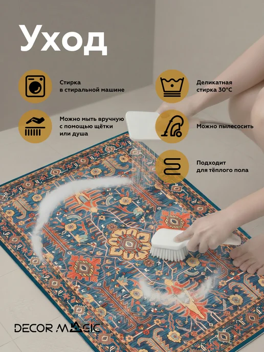 DECOR MAGIC Коврик для ванной 50х80 диатомитовый RUBBER SUPREME, 50x80, фото 8