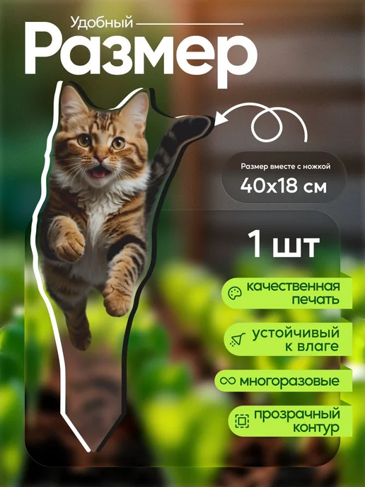 WoW! Эффект! Садовая фигурка, топпер Котенок Мейн-кун, белый, фото 2