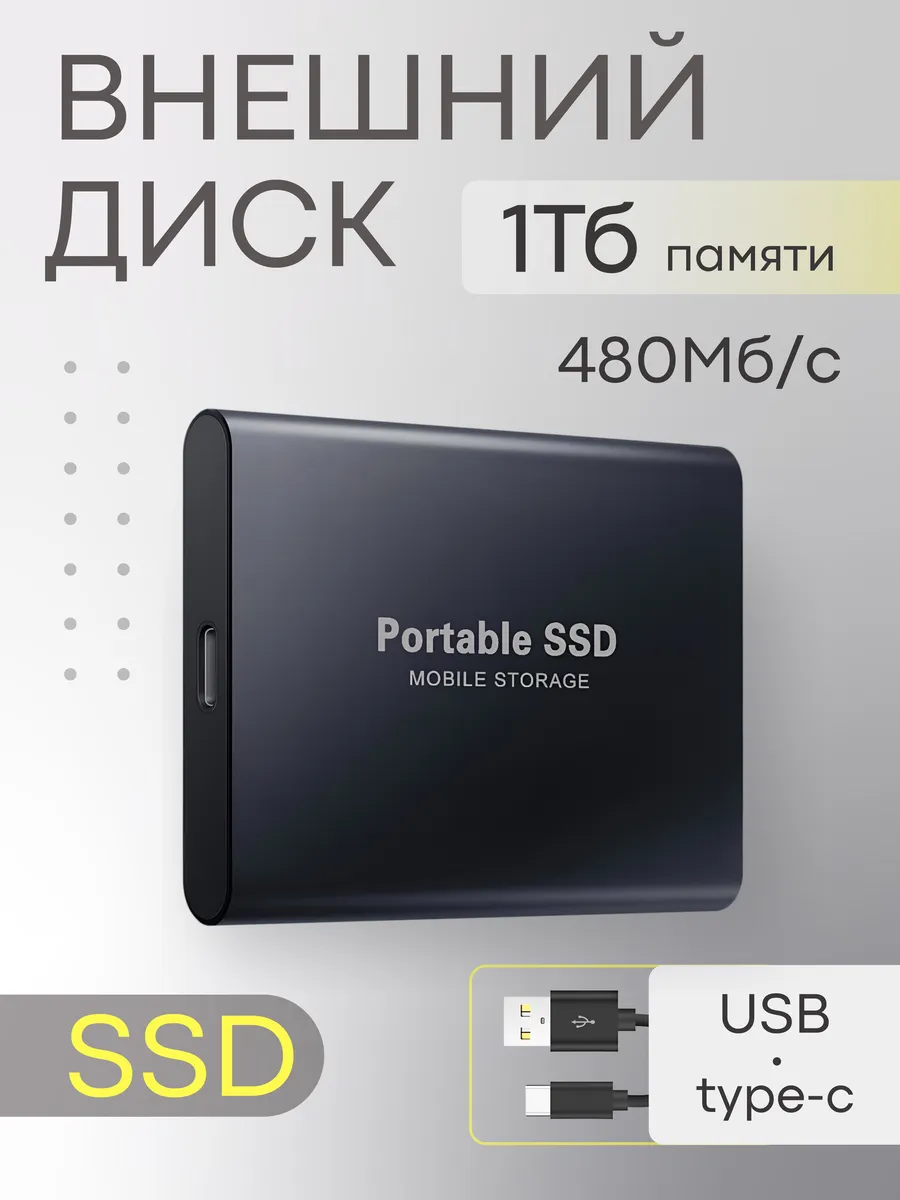 Внешний жесткий диск 1тб черный