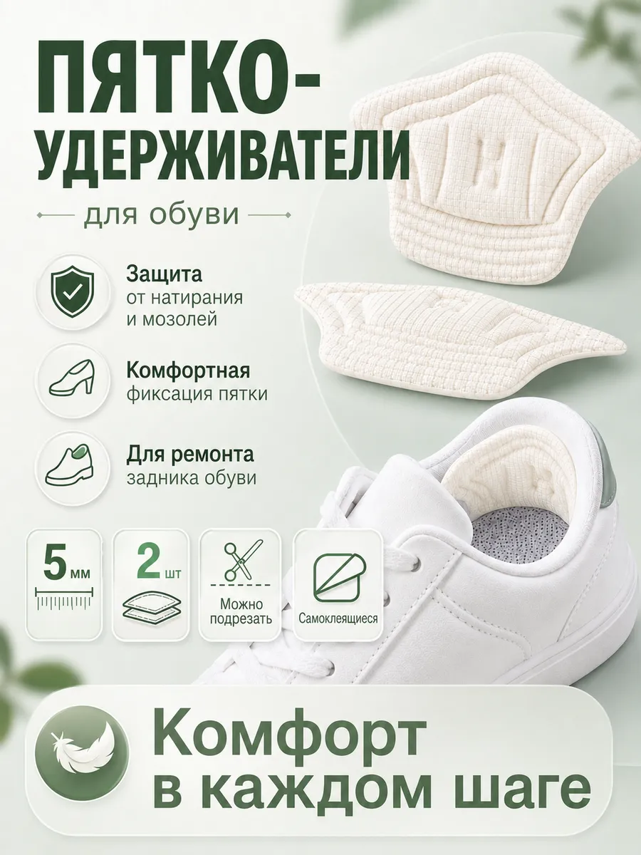 Пяткоудерживатели для обуви от мозолей