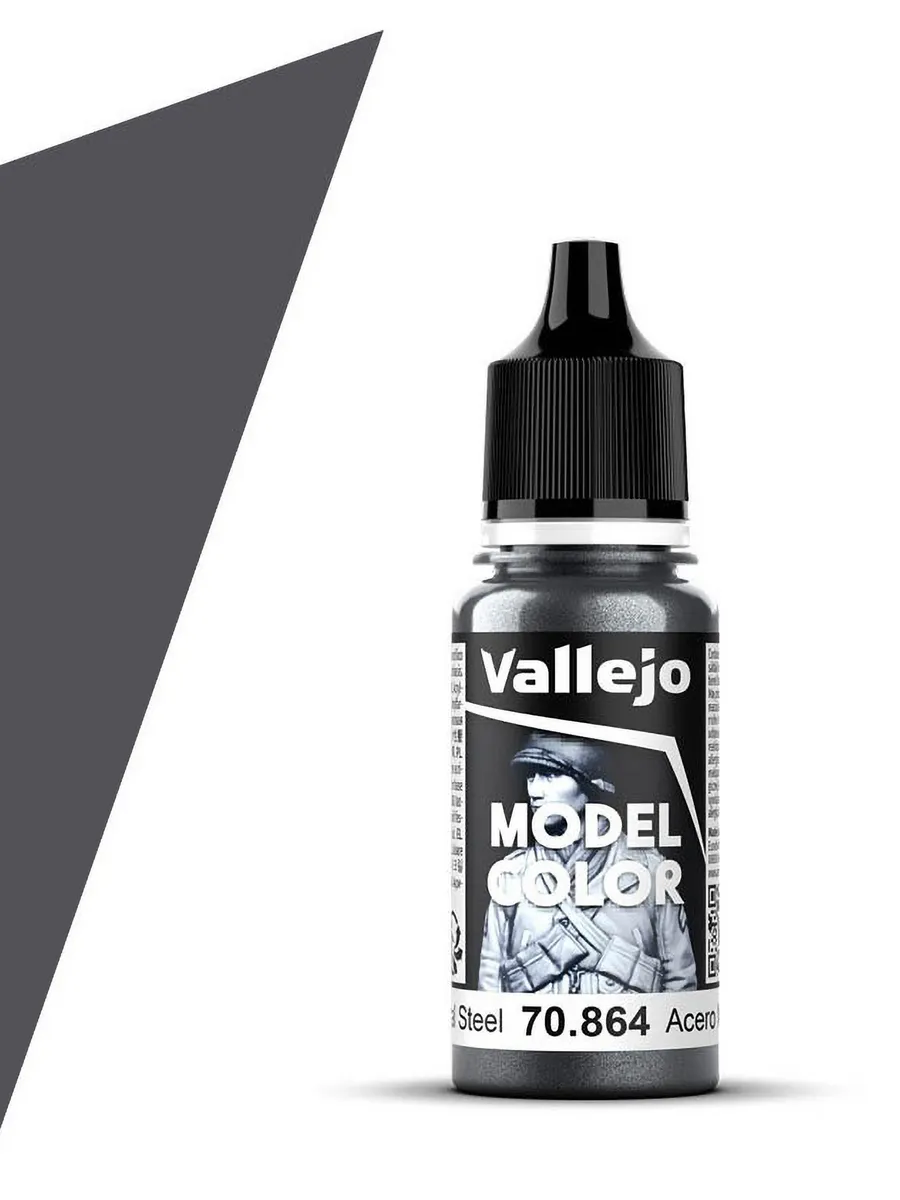 Краска Model Color - Natural Steel 70864, металлик (17 мл)
