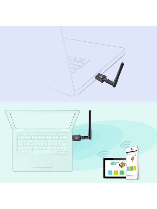 USB-адаптер Wi-Fi 600 Мбит с, 2,4 5 ГГц, RTL8811AU, 2 4, фото 7