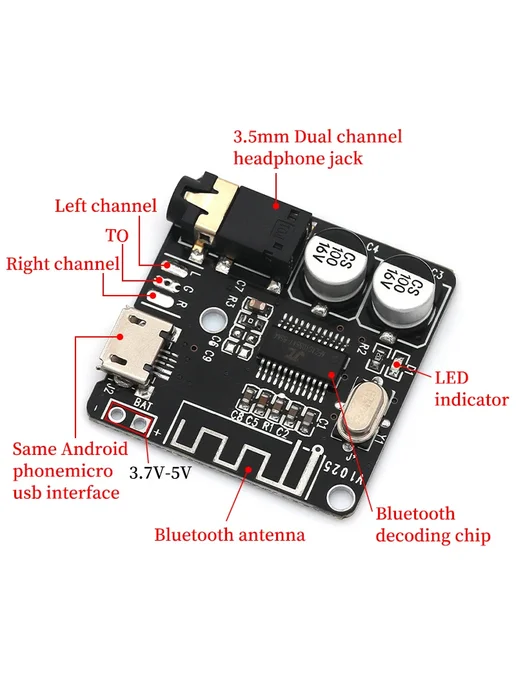 Huaxingfu DIY плата аудиоприемника Bluetooth BT 4.1 5.0, вариант, фото 5