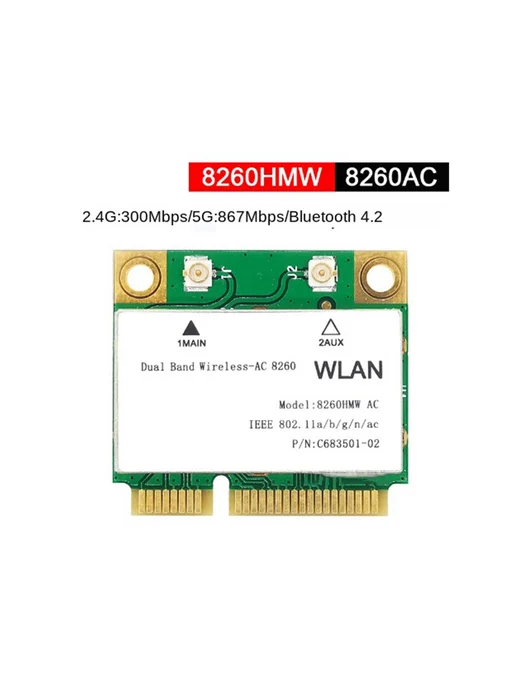 WiFi адаптер 1200 Мбит с Dual Band 2.4 5 ГГц Bluetooth 4.2, вариант, фото 5