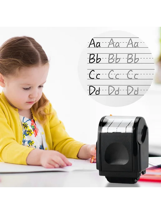 Перезаправляемый штамп для линий, для Kid, черный, для рисов, черный, фото 4