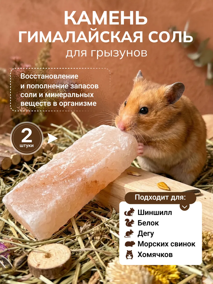 Гималайская соль для грызунов 2шт