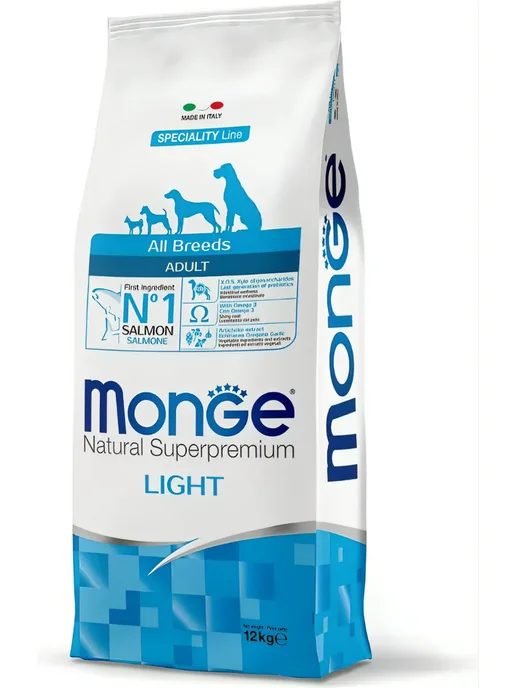 Сухой корм MONGE Dog Speciality для собак, лосось, 12,01 кг, фото 7