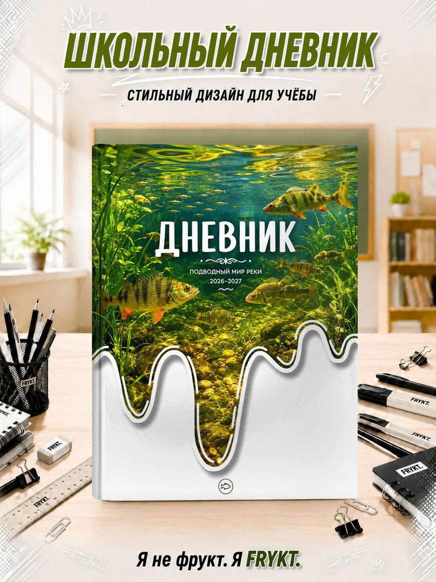 Школьный дневник 1-11 класс Рыбы в реке
