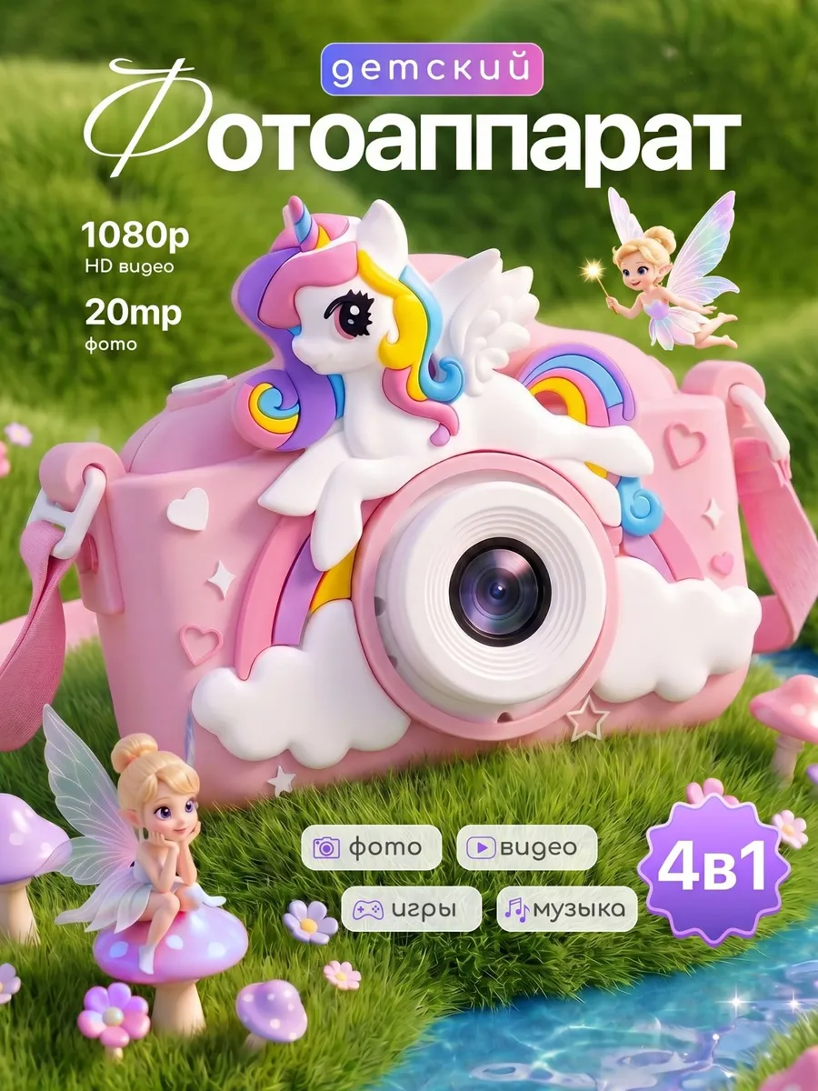 Фотоаппарат детский с единорогом