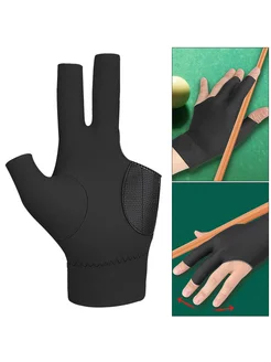 3 Fingers перчатки для бильярда, легкие, левый, черные