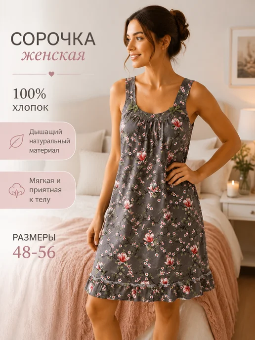 Сорочка ночная женская