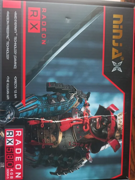 Ninja (Sinotex) Видеокарта RX 580 4 ГБ RTL (AJRX58045F), 4 ГБ
