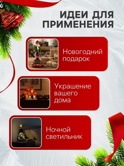 Новогодняя фигура светящаяся Снеговик 9х20х9 см, 20x9 см, фото 3