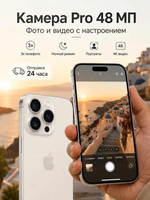 Смартфон Apple iPhone 15 Pro 512 ГБ, белый, фото 6