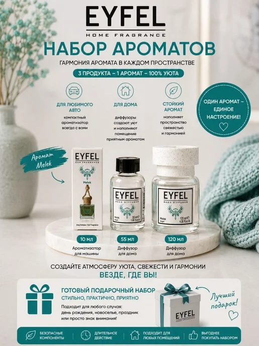 EYFEL Ароматизатор в машину с ароматом ангел, вариант, фото 3